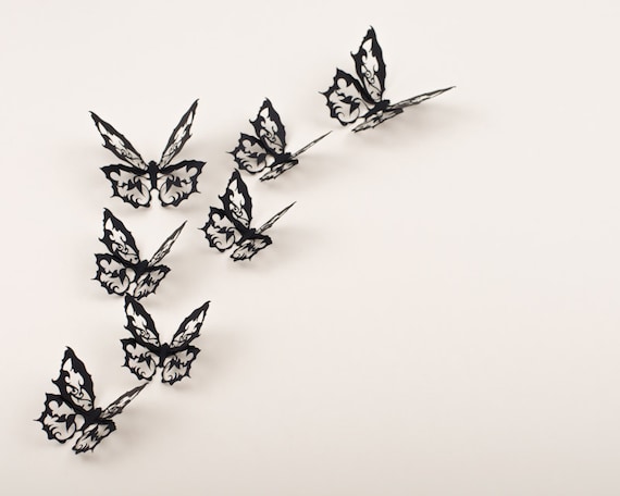 Download 3d Wall Art Wall Butterflies Ornate Gothic Decor 10 Darkwing Etsy