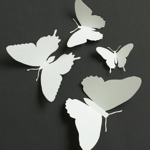 Paper Butterflies, White Butterfly Garden Wedding Table Decor