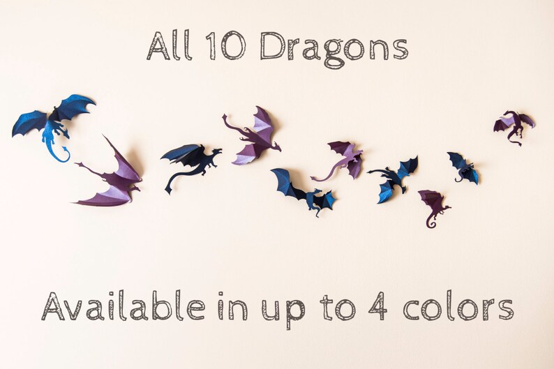 Game of Thrones inspired 3D Dragon Wall Art Dragon Party | Etsy