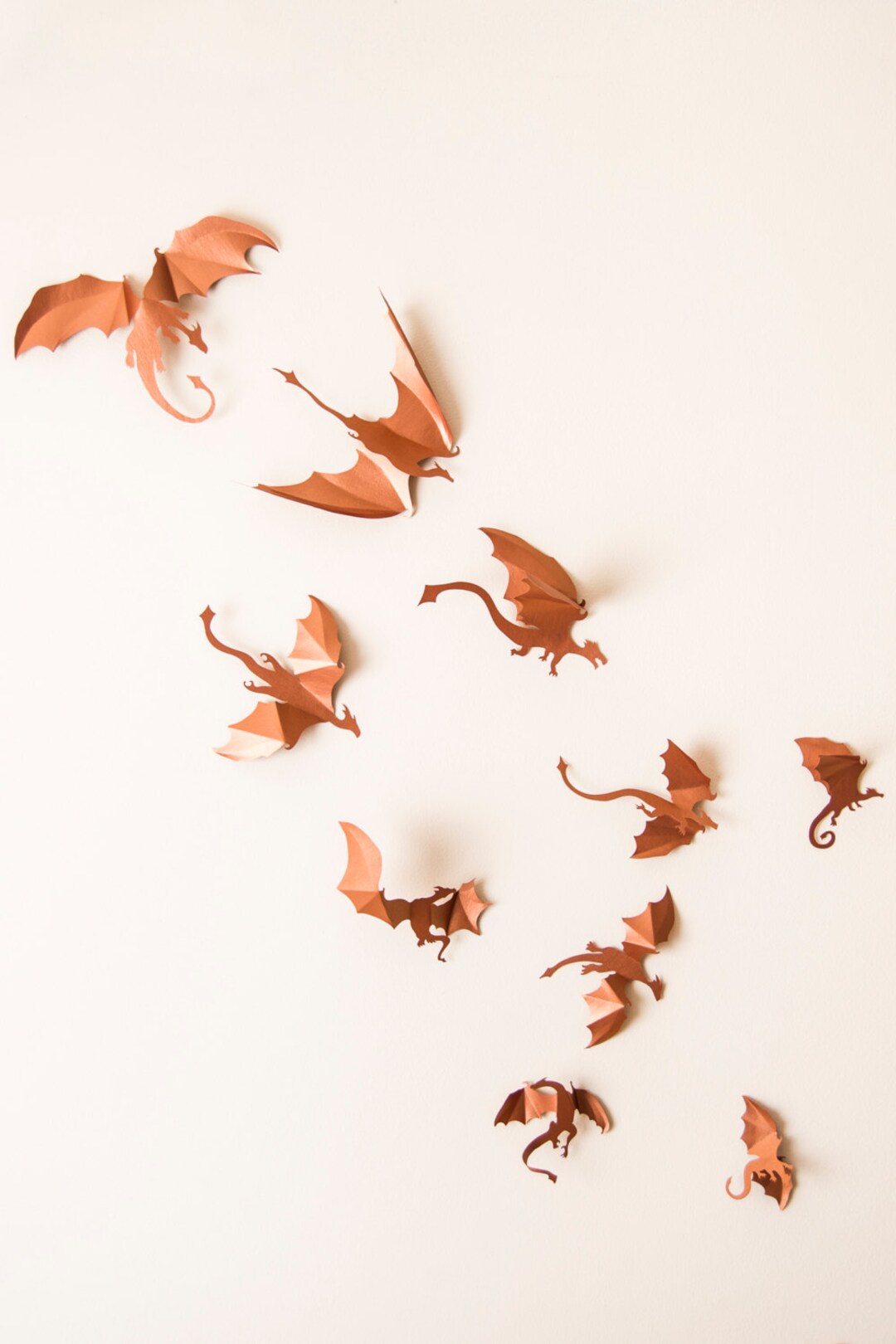 Game of Thrones Inspired 3D Dragon Wall Art: Dragon Silhouettes ...