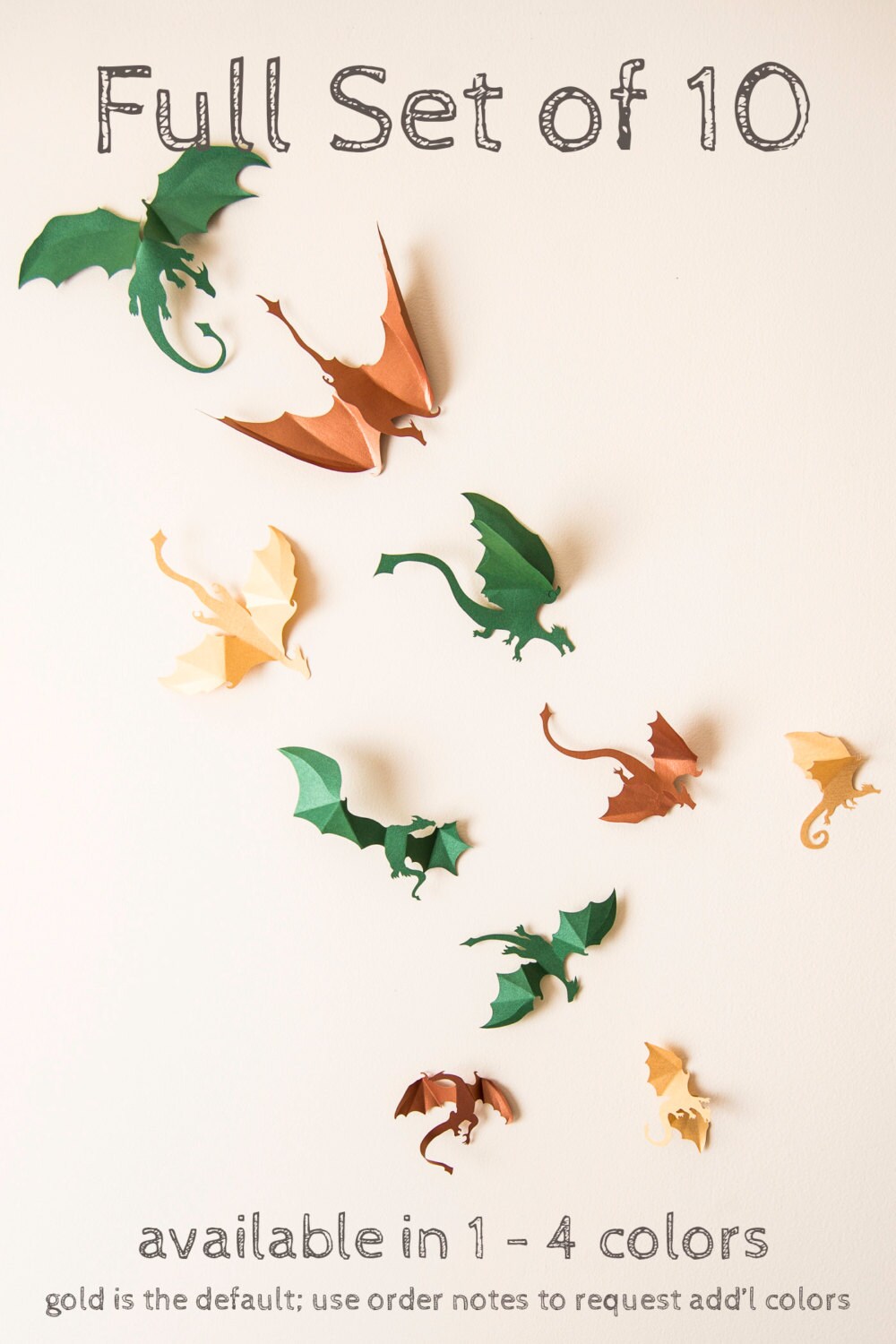 Game of Thrones Art 3D Dragon Wall Art: Dragon Silhouettes - Etsy