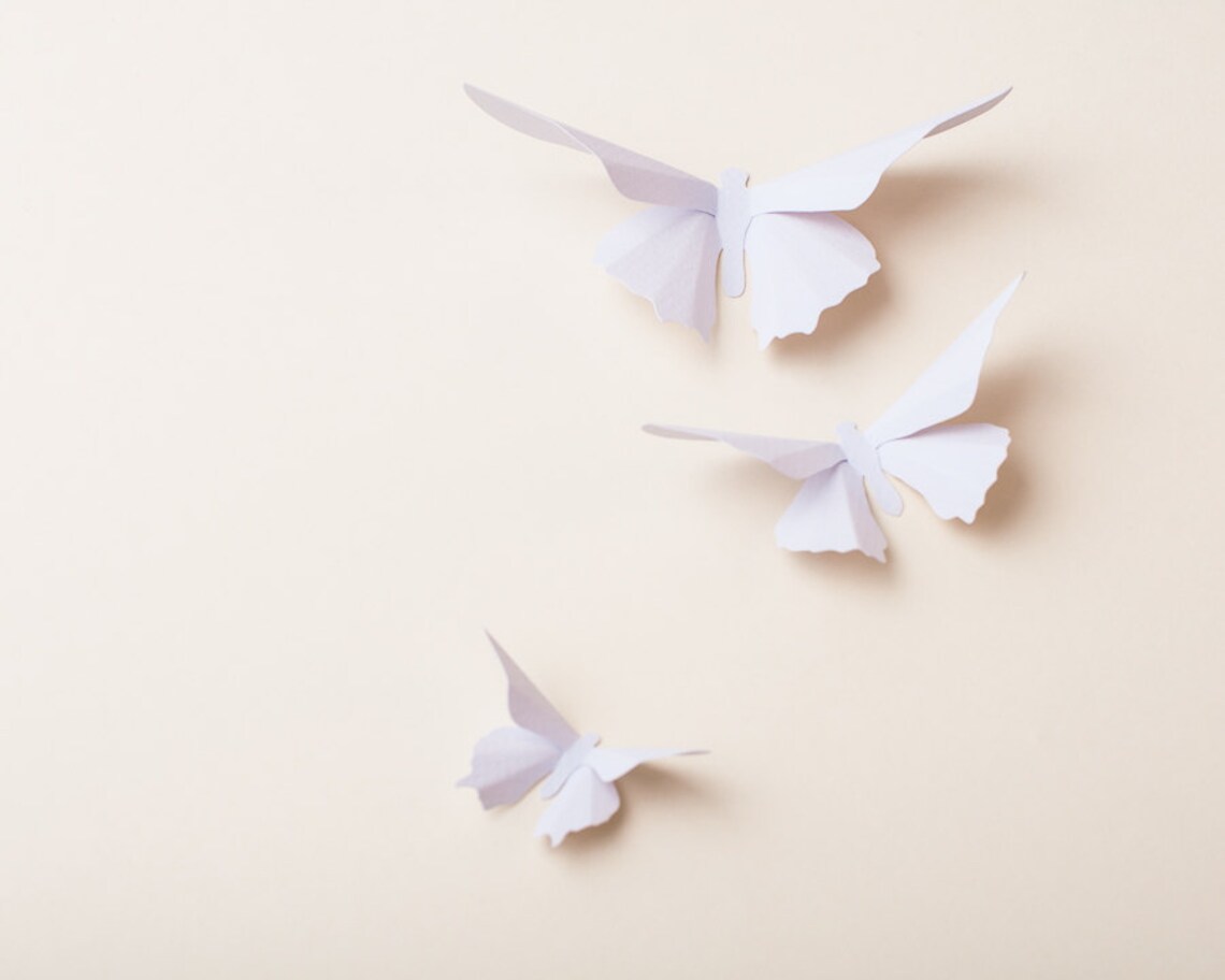 Pale Purple Butterfly Decor 3d Wall Butterflies for Nursery Etsy