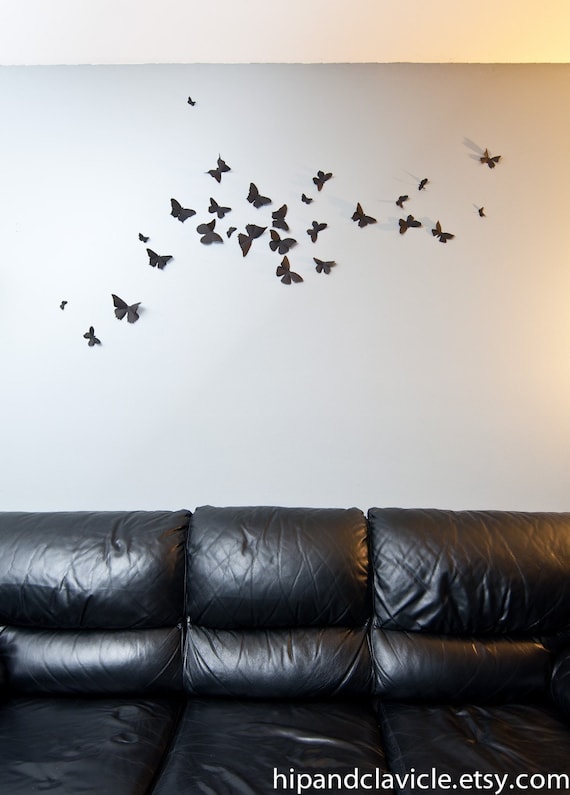 3D Butterflies – Black 24 Pcs – Sales Decor