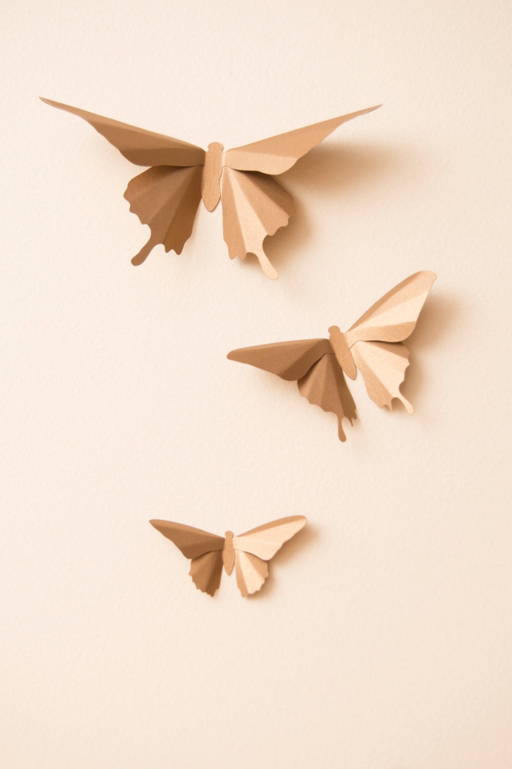 3D Wall Art Bronze Butterflies Apartment Wall Decor College - Etsy