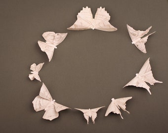 3D Butterfly Wall Art: Zen Paper Butterflies for Wall Decor, Nursery, Children's Room