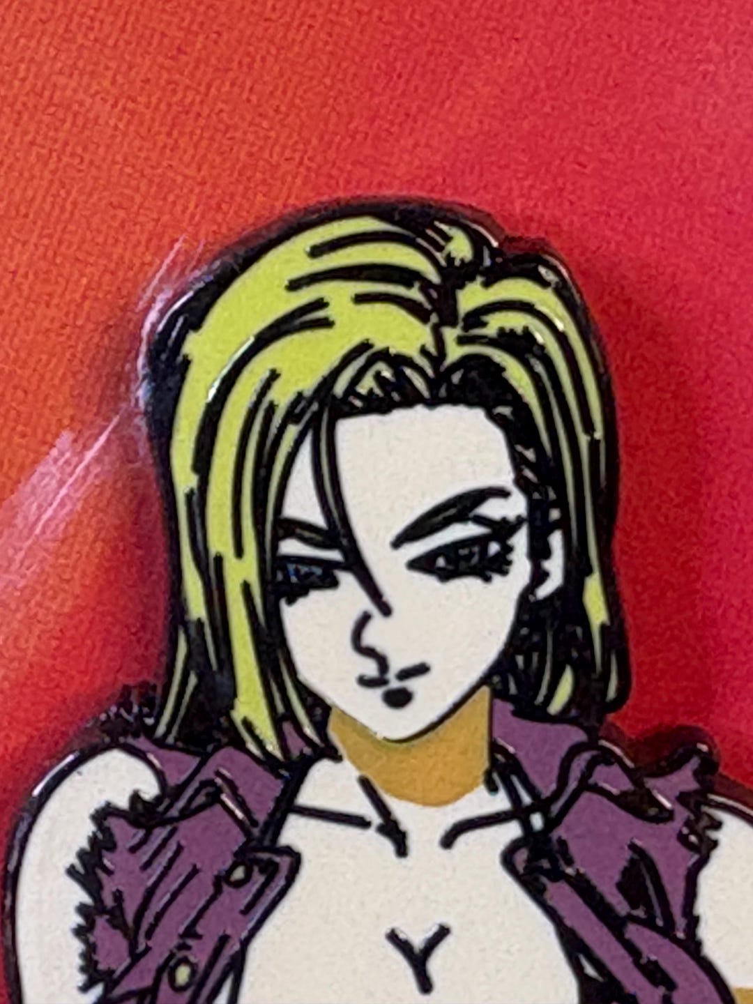 Anime Android 18 Large Size Limited Metal Enamel Pin Badge Gift - Etsy