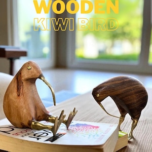 Wooden kiwi bird - Etsy 日本