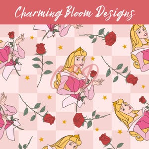 Magical Princess seamless pattern, Princess seamless pattern for fabric Sublimation, digital download