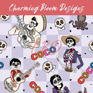 Magical Halloween skeleton seamless pattern, mouse spooky seamless, Magical seamless pattern for Fabric Design