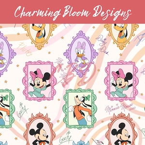 Magical Mouse frame seamless pattern, Vintage Mouse seamless, Spring and Summer seamless pattern for Fabric Sublimation