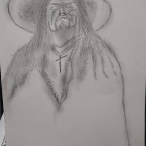 The Undertaker sketch -9x12