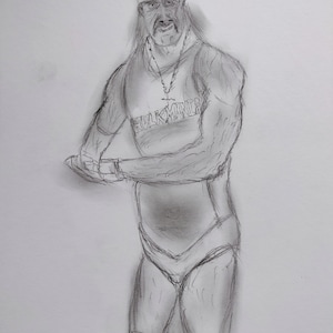 Hulk Hogan sketch -9x12