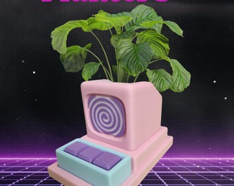 Retro Computer Planter with Clicky Keys!