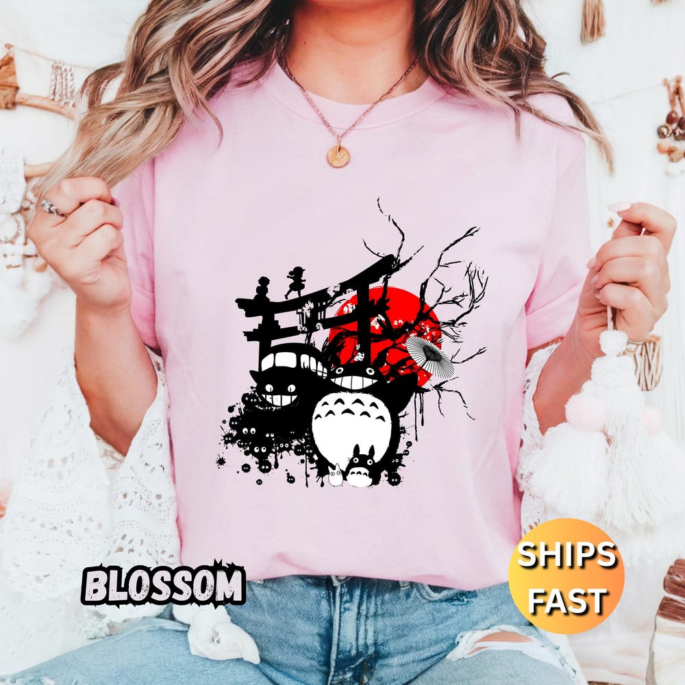 Unisex Studio Ghibli Shirt, Comfort Colors T-Shirt, Mei Satsuki Totoro Shirt, Hayao Miyazaki Tee, Studio Ghibli Gifts Idea, Anime Lover Gift Tztshirt 2025 Topic