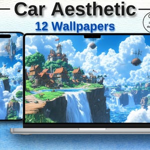 Studio Ghibli Inspired Desktop Laptop Phone Wallpaper MacBook Anime Whimsical Background Lofi Library Booklover PC Plants Computer Wallpaper