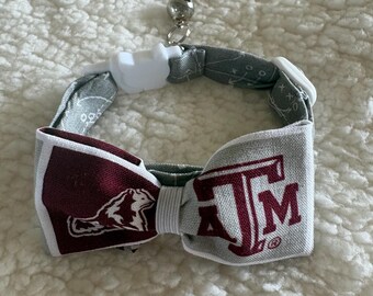 Cat Collar with Matching Bow, aTm