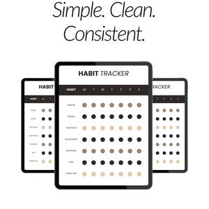 Journal Template 2025 Digital Planner Weekly Habit Tracker Printable Undated Goodnotes Template Bullet Journal Tracker Notability Tracker