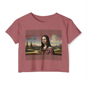 Art-Inspired Festival Crop Top: Women&#39;s Graphic Tee