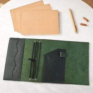 Personalisierte Notizbuchhülle aus Leder, nachfüllbares Tagebuch, gebundenes Journal, nachfüllbares Planner Cover A6 A5 A4 B6 B5, Geschenk für Mitarbeiter
