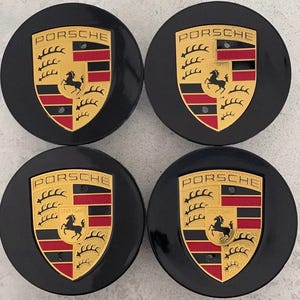 Set of 4 Premium Wheel Center Caps | 76mm Gloss Black Concave Hub Covers | OEM Style Rim Caps | Replacement Fit | Free USA Shipping
