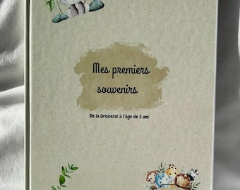 Baby- und Schwangerschafts-Erinnerungsbuch - A4 Hardcover-Tagebuch für werdende Mütter - Geschenk für werdende Mütter oder zur Babyparty - Neugeborenenalbum (0-3 Monate)