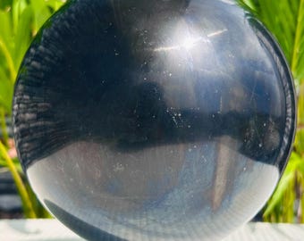 大型シュンガイト球体：未研磨の電磁波保護クリスタル、8cm - Etsy 日本
