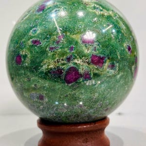 130 MM Ruby In Fuchsite Sphere-Uv Reactive Sphere-Gemstone Sphere-Meditation Decor Ball