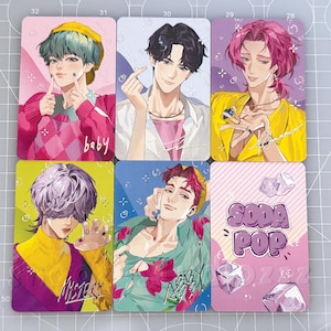 KDH Saja Boys Soda Pop Silver Foil Autograph Photocards - Etsy