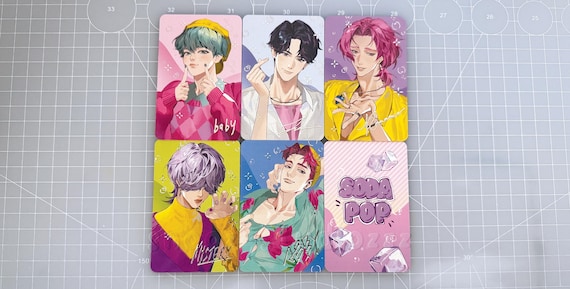 KDH Saja Boys Soda Pop Silver Foil Autograph Photocards