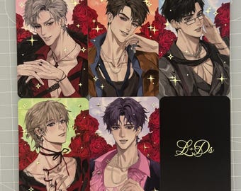 Love and Deepspace Host Club Shoujo Gold Foil Soft Touch Photocards