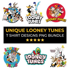 Looney Tunes Bundle Png, looney tunes, Birthday Stickers PNG, Cartoon Vector, Baby Tunes Character, Cricut Digital Art Cartoon Shirt Png Svg