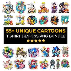 Cartoon Mega Bundle Png, Cartoon characters ,Cartoon Clipart, Cartoon png, Cartoon SVG, Cartoons Bundle, Tshirt design, Holiday Svg Download