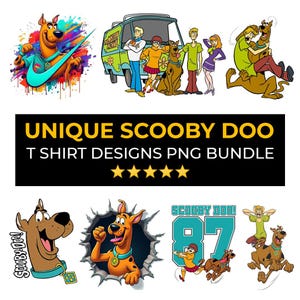 Sc-ooby Doo Bundle png, Cartoon PNG, Sublimation, Silhouette, Clipart, Cartoon Character Png, Animated Series cartoons, Instant Download