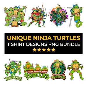 Ninja Turtles Png Bundle, Ninja Turtles Layered Svg Png Bundle, Cartoon Animal Ninjas Turtle Clipart Bundle, Ninja Turtles Cricut silhouette