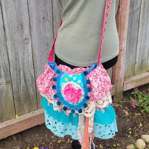 Crossbody Ruffle Purse