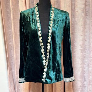 Green Velvet Dressy Jacket!