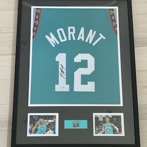 Ja Morant Memphis Grizzlies Signed/Autographed Custom Jersey Framed Beckett COA