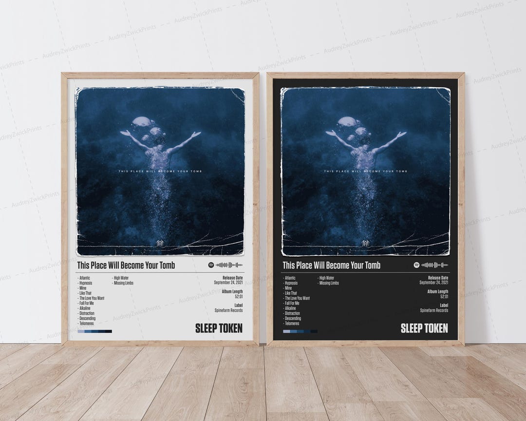 Moody Album Poster | Aesthetic Music Print | Dark Wall Art for Alt-rock