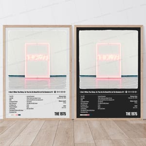 Póster de 1975 / Me gusta cuando duermes, porque eres tan hermosa y, sin embargo, tan inconsciente de ello / Póster de música / Póster de portada de álbum