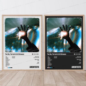 Poster degli architetti / Poster del cielo, della terra e di tutto ciò che sta in mezzo / Poster musicale / Poster della copertina dell'album / Poster della tracklist