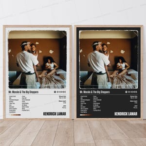 Poster di Kendrick Lamar / Poster di Mr. Morale & the Big Steppers / Poster musicale / Poster della copertina dell'album / Poster della tracklist / Kendrick Lamar