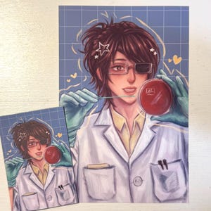 Stampa artistica di microbiologia Hange