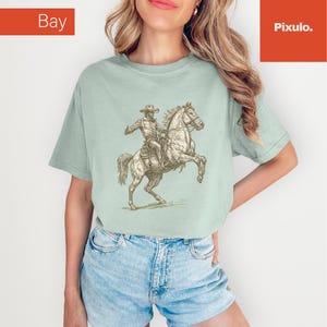 Retro Western Rodeo T-Shirt, Comfort Colors Cowboy Shirt, Classic Countrycore Cowboy Riding Horse T-Shirt, Rodeo Cowboy Sweatshirt