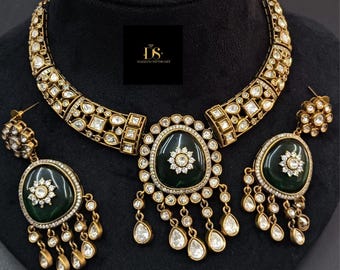 Uncut Polki Kundan Choker Set, Sabyasachi Inspired Necklace
