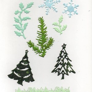 193  - Découpes Noël pour vos cartes ou scrabooking