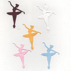 166 - Lot de 5 découpes danseuses  pour décorer vos cartes ou scrapbooking