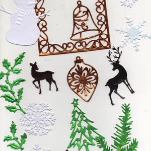 224 - 16 Découpes Noël pour vos cartes ou scrabooking