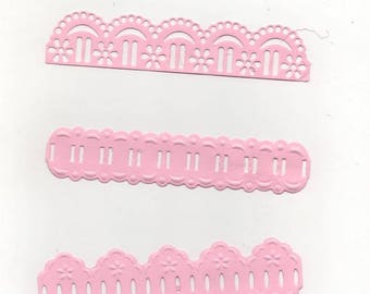 74 - Lot de 3 décorations pour vos cartes ou scrapbooking