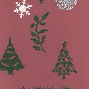 192  - Découpes Noël pour vos cartes ou scrabooking