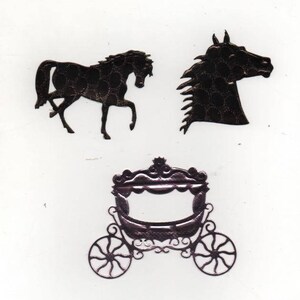 87 - Lot de 3 découpes pour vos cartes ou scrapbooking